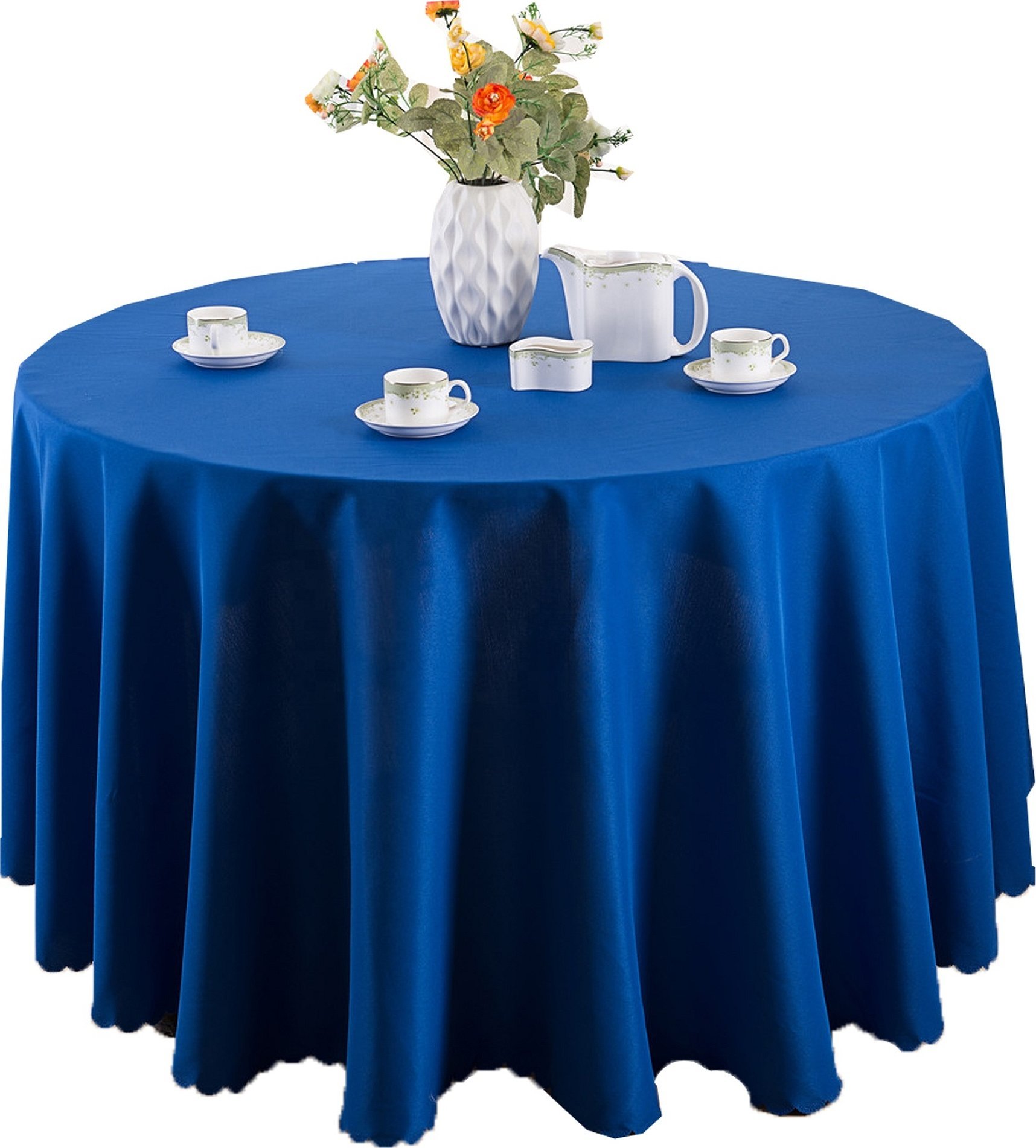 Темно синяя скатерть для стола