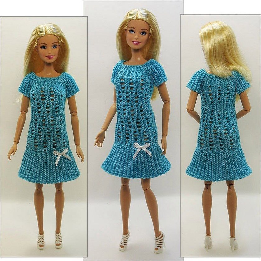 Схемы вязания крючком одежды для кукол барби